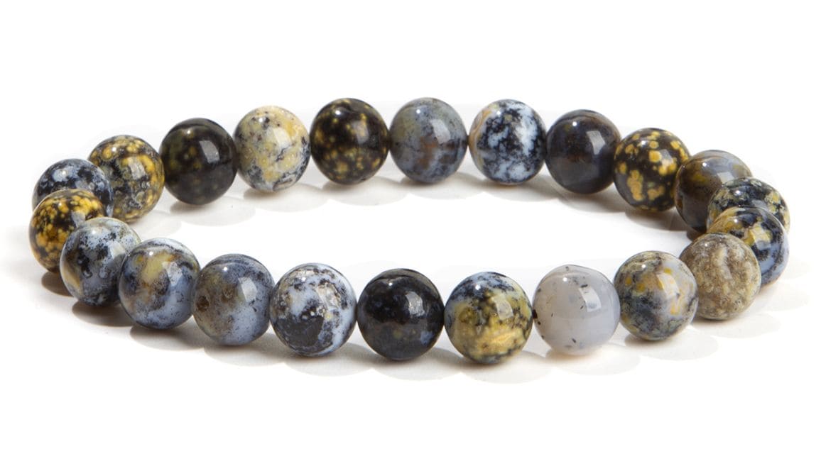 Blue Ocean Jasper Bracelet With 8mm beads