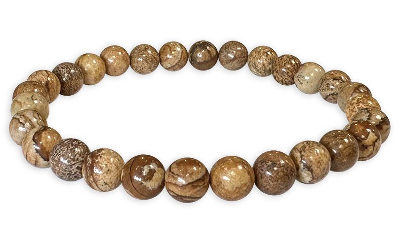 Landscape Jasper 6mm pearls bracelet