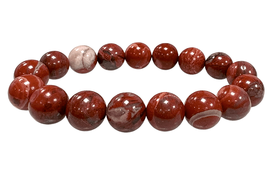 12mm pearls Red Jasper bracelet