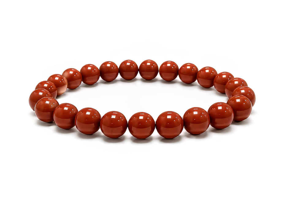 incense at Red Jasper Bracelet A 8-9mm Beads