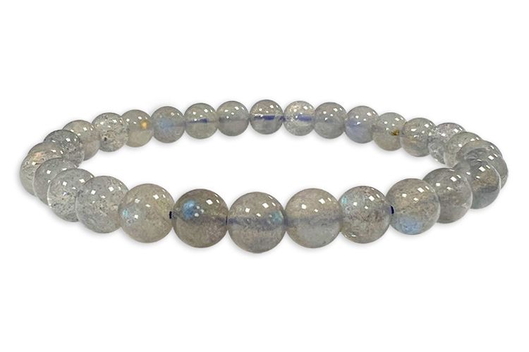 AA grade Labradorite 6mm pearls bracelet