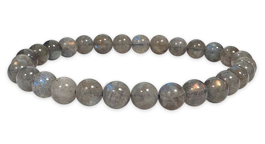 AAA grade Labradorite 6mm pearls bracelet