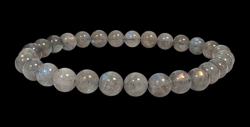 AAA grade Labradorite 6mm pearls bracelet