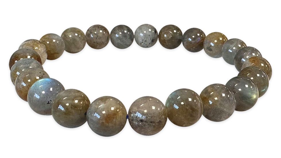 A grade Labradorite 8mm pearls bracelet