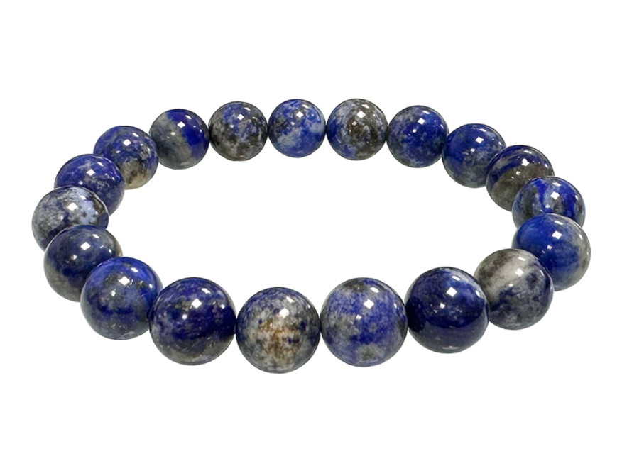 Lapis Lazuli 10mm pearls bracelet