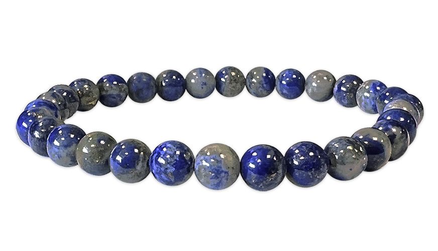 Lapis Lazuli bracelet  AB beads 6mm