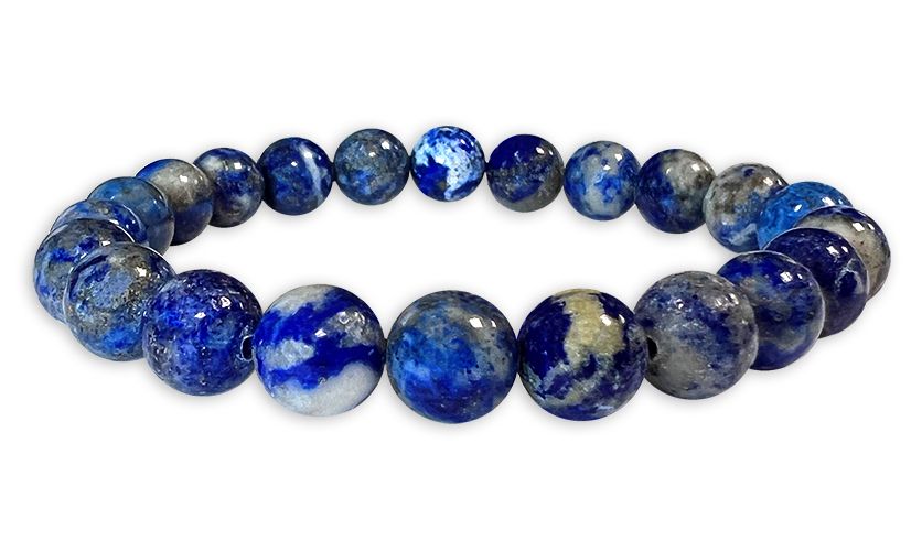 Lapis Lazuli bracelet  AB beads 8mm