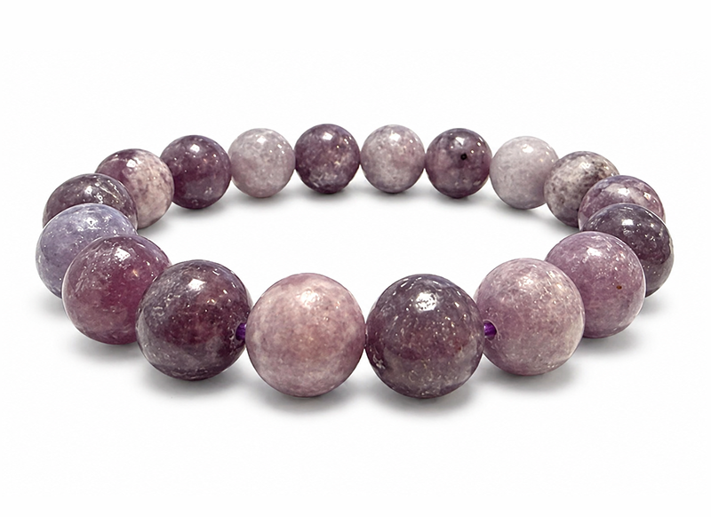 Lepidolite Bracelet A 10mm Beads