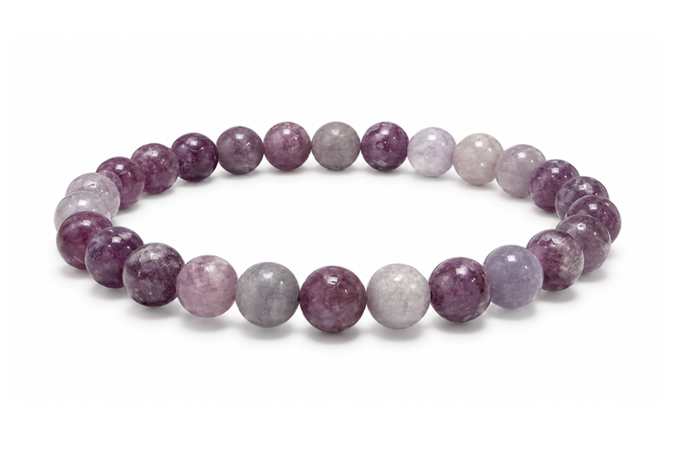 incense at Lepidolite Bracelet A 6mm Beads