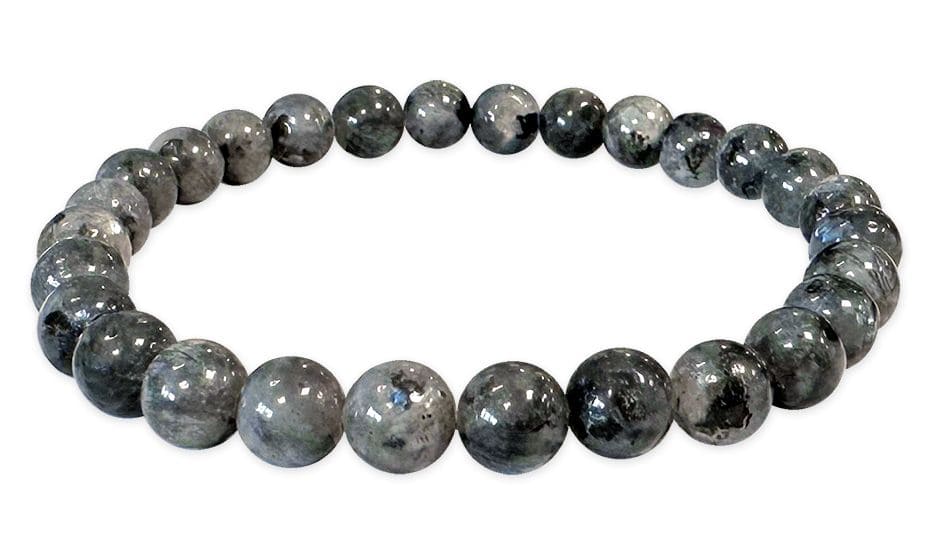 6mm pearls Larvikite bracelet