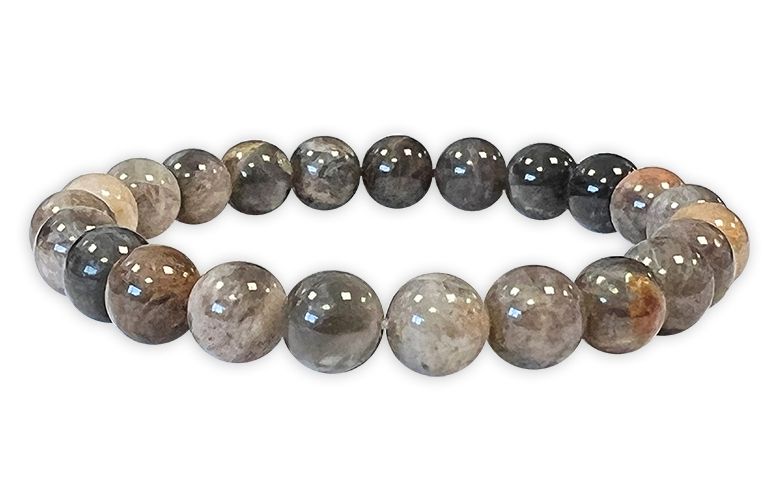 Black Moon Stone Bracelet 8mm beads