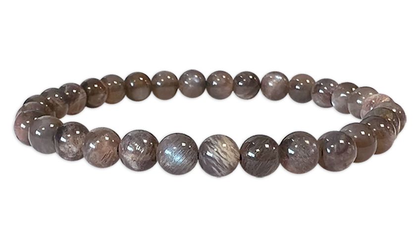 Mix Black Moonstone AA Bracelet 6mm beads