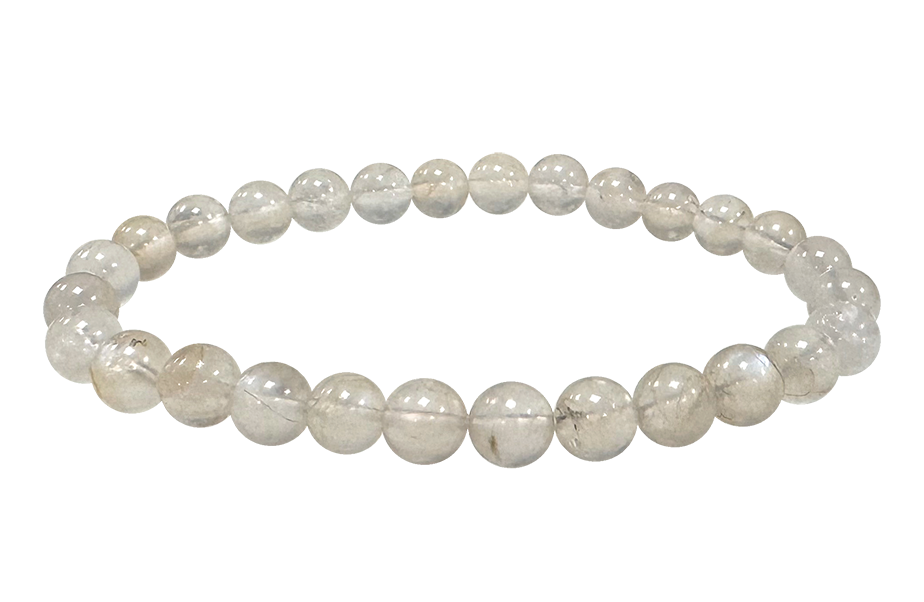 White Moon stone A 6-7mm pearls bracelet