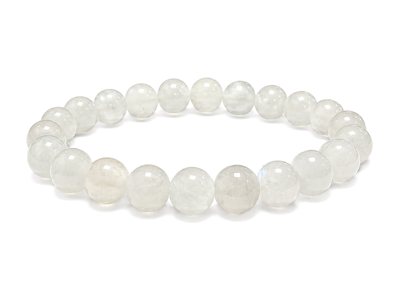 White Moonstone Peristerite Bracelet AA 8mm Beads