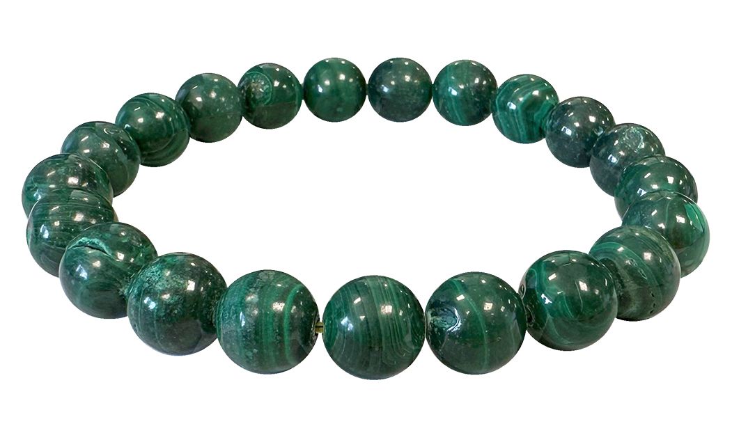 Malachite beads bracelet 10mm