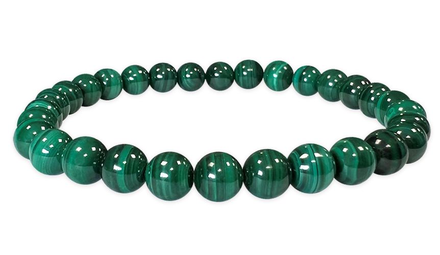 Malachite AAA 6mm pearls bracelet