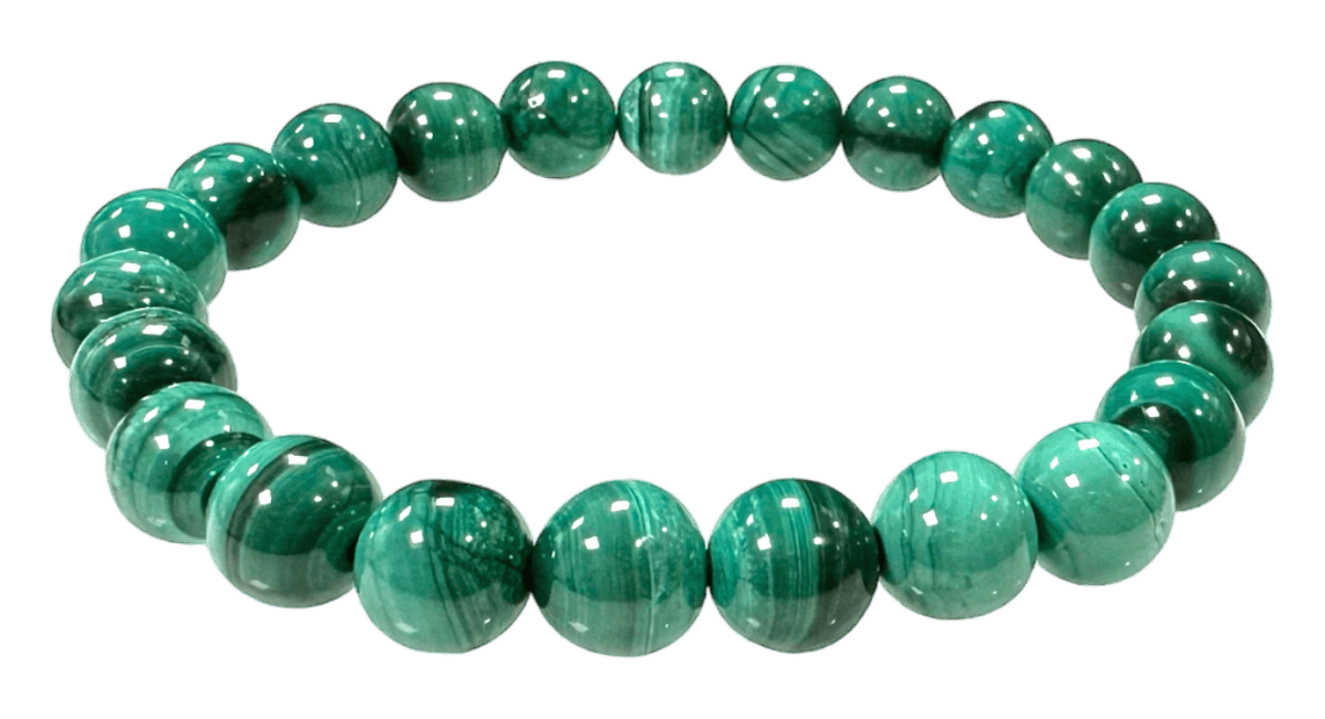 Bracelet Malachite Light Color AA beads 7.5-8.5mm