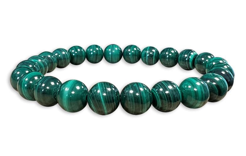 Dark Malachite AA 8mm pearls bracelet