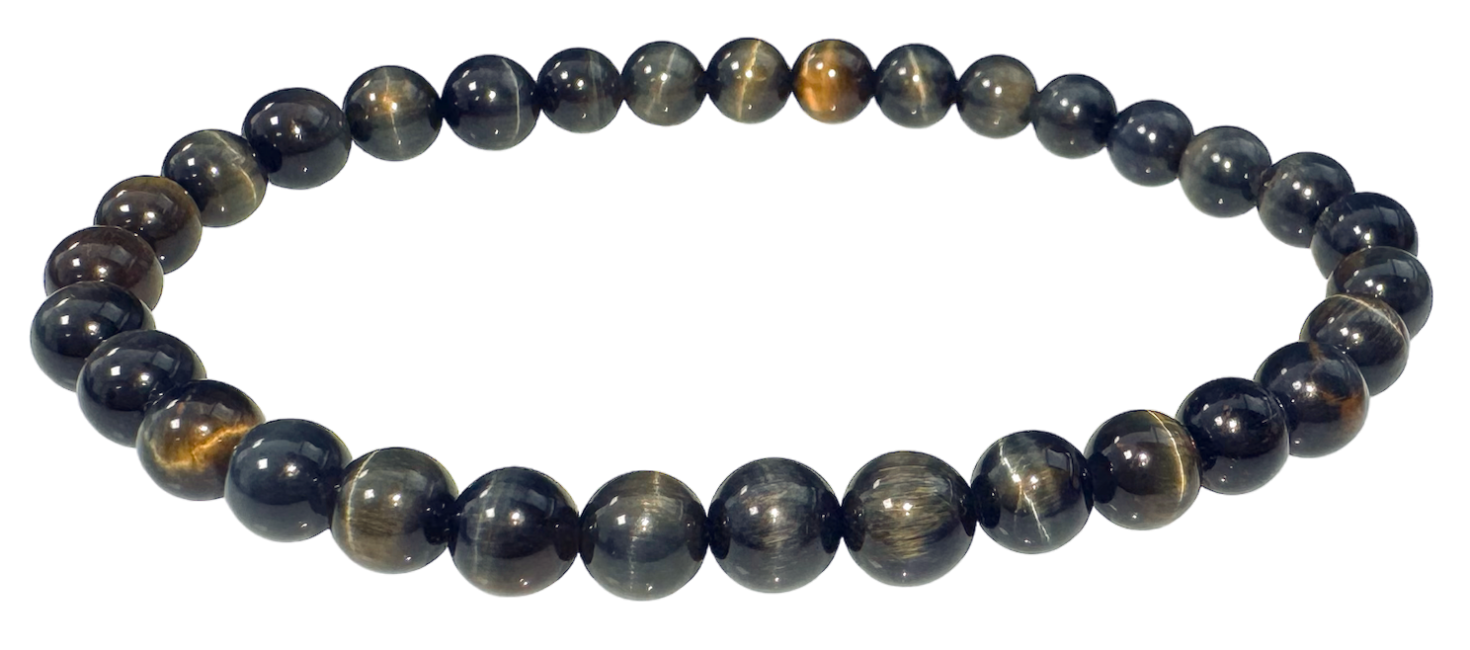 Falcon's eye grade A 6mm pearls bracelet