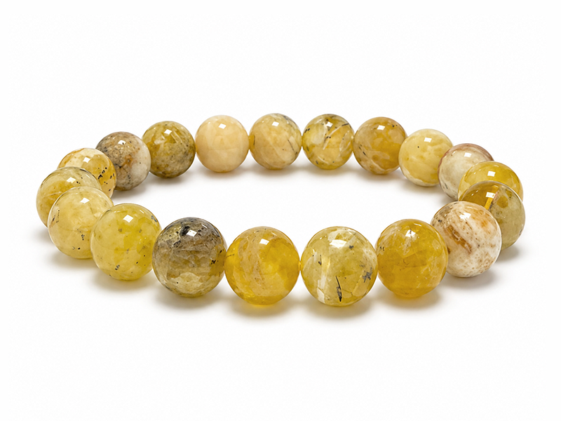 Yellow Opal Bracelet A 10mm Beads