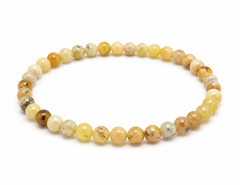 Yellow Opal Bracelet A 6mm Beads