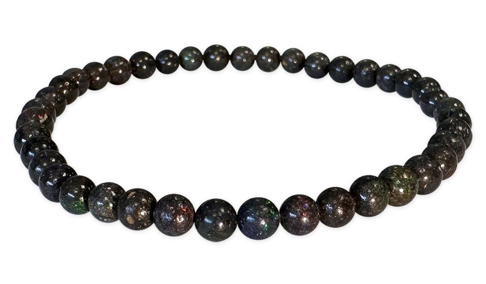 Black Opal Bracelet AA beads 4-5mm