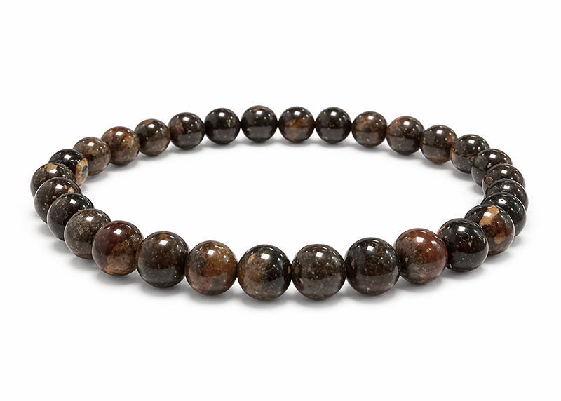 Black Opal Bracelet AB 6-7mm Beads