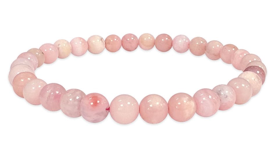 Pink Opal Bracelet With 5.5-6.5mm beads