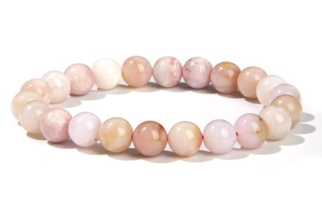 Pink Opal Bracelet With 8mm beads