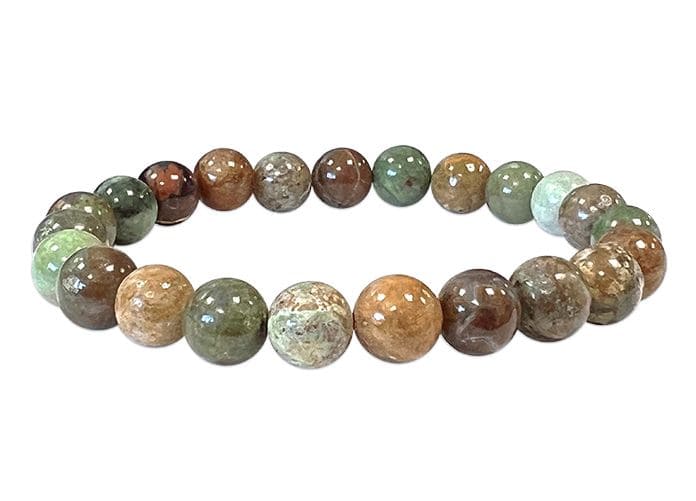 Bracelet Green Opal beads 8mm