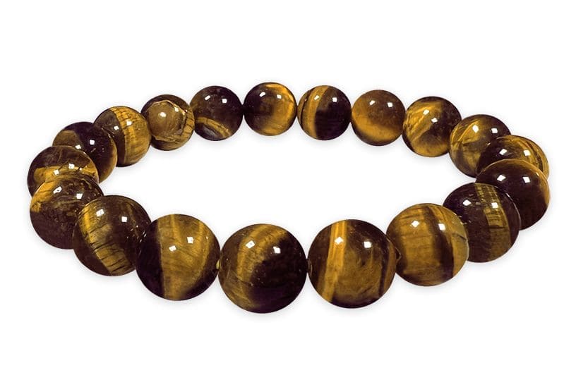 Tiger eye 10mm A pearls bracelet