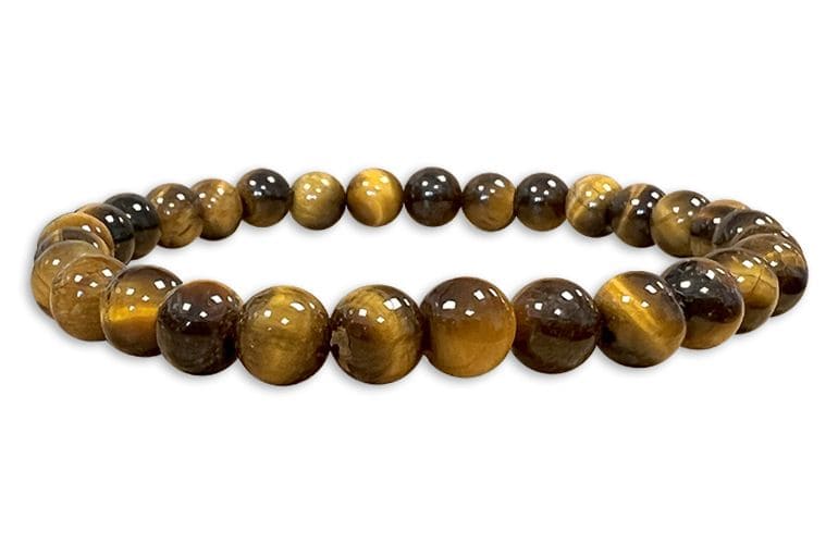 Tiger's eye A 6mm pearls bracelet