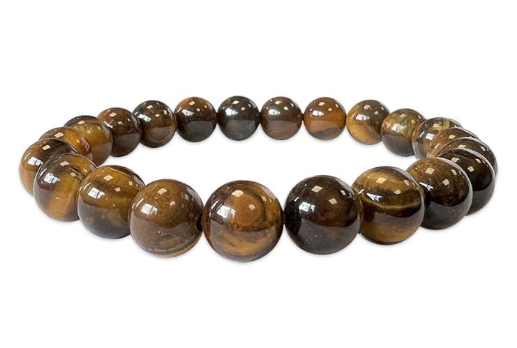 Tiger's eye 8mm pearls bracelet