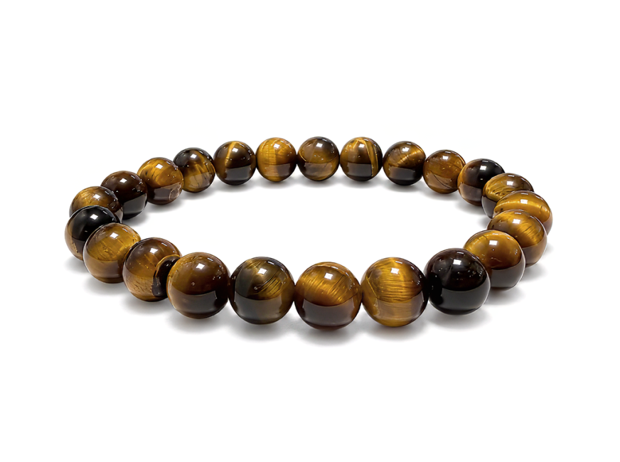incense at Tiger Eye Bracelet AA 8 mm Beads