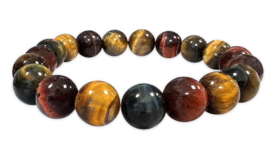 Tiger eye bracelet multi A beads 10mm