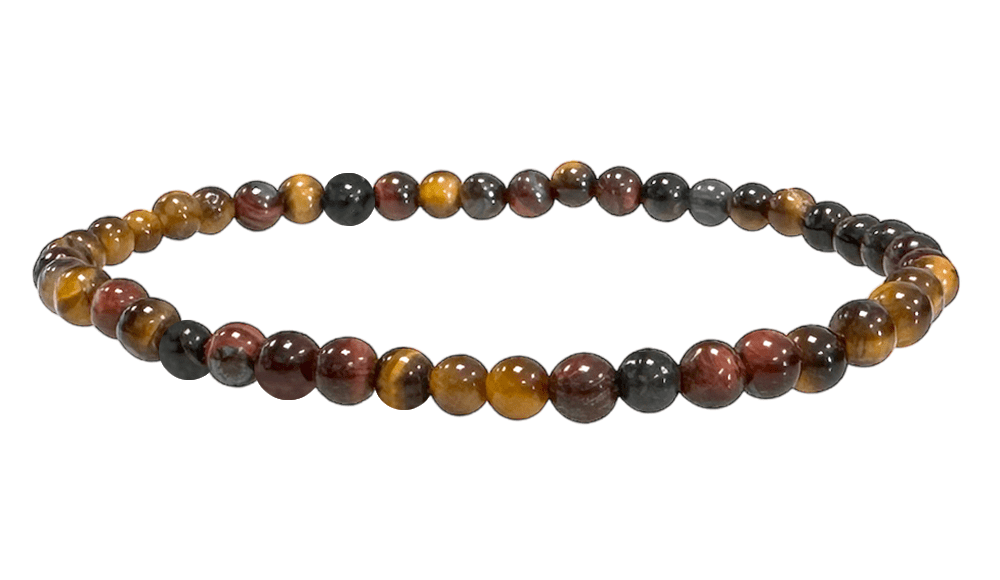 Tiger eye bracelet A mix beads 4-5mm