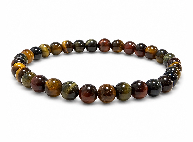 incense at Multicolor Tiger Eye Bracelet AA 6mm Beads