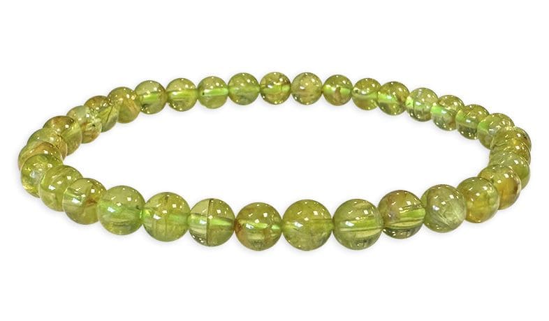 Peridot bracelet AA beads 5-6mm