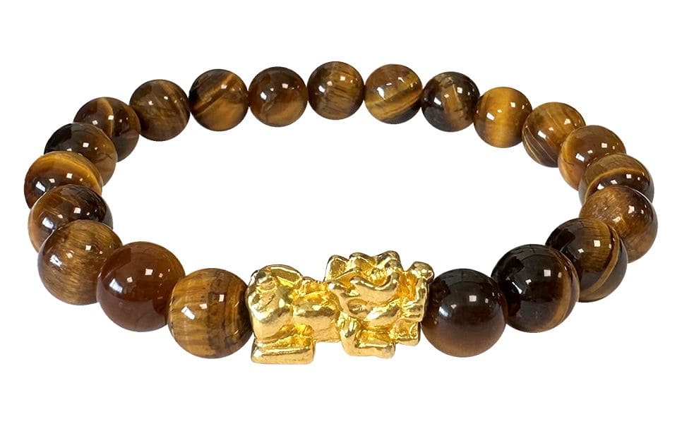 Tiger Eye Bracelet & Pixiu A Beads 8mm