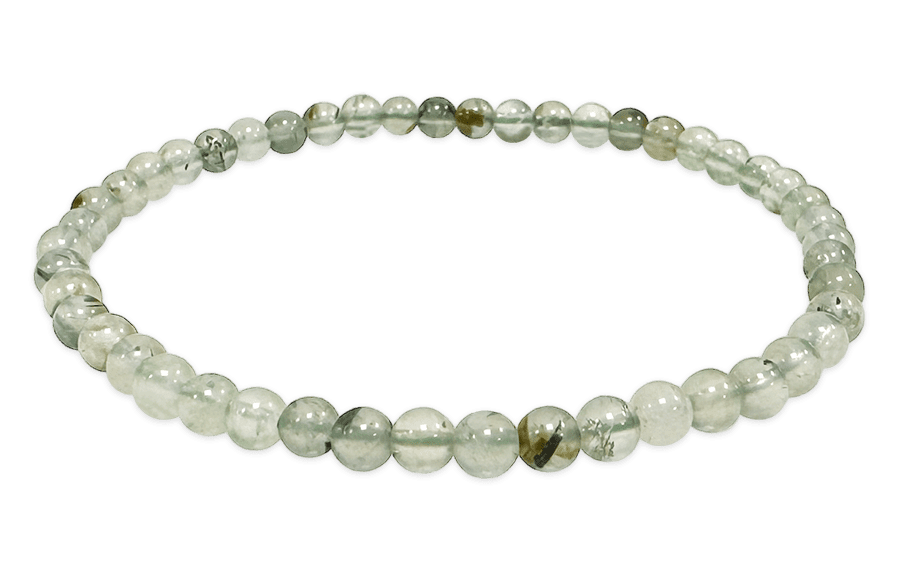 Prehnite 4mm A pearls bracelet