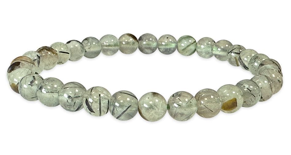 Prehnite 6mm A pearls bracelet