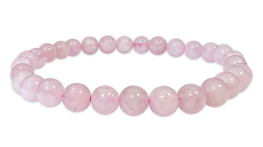 Rose quartz 6mm pearls bracelet