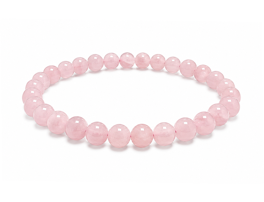 Rose Quartz Bracelet AB 6mm Beads