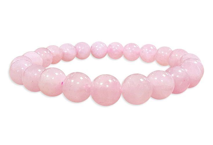 Bracelet Rose Quartz pearls 8mm