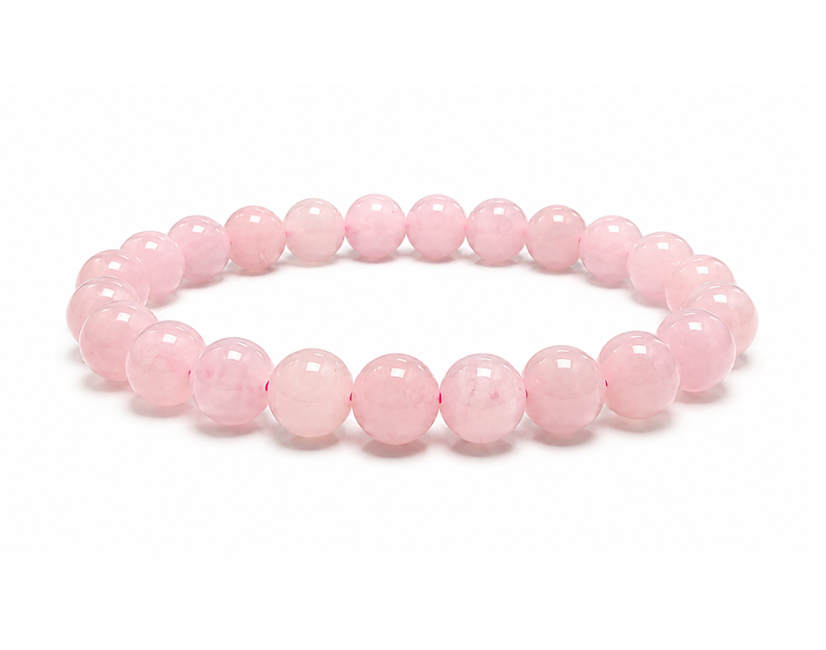 Rose Quartz Bracelet AB 8mm Beads