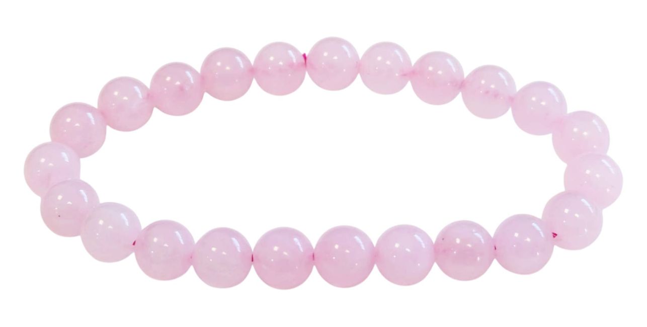 Bracelet Rose Quartz pearls 8mm