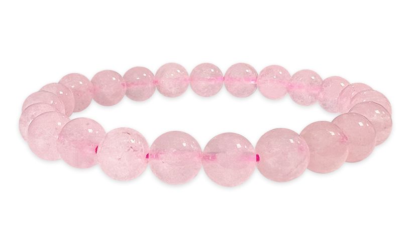Rose Quartz A 8mm pearls bracelet