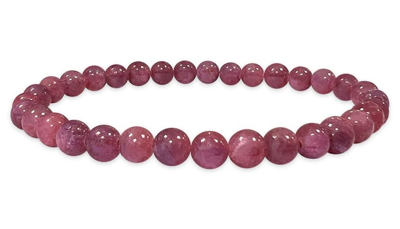 Ruby AAAA 6mm pearls bracelet
