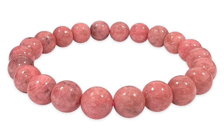 Rhodonite A 8mm pearls bracelet