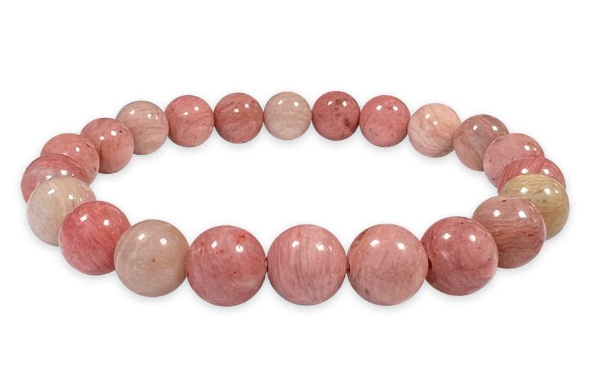 Australian Rhodonite bracelet 8mm pearls